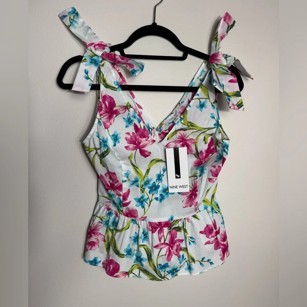 Nine West Floral Sleeveless (new with tag) - Picture 2 of 5